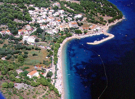 Zivogosce from the air